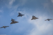 Tunnan, Viggen, Gripen, Draken och SK-60.